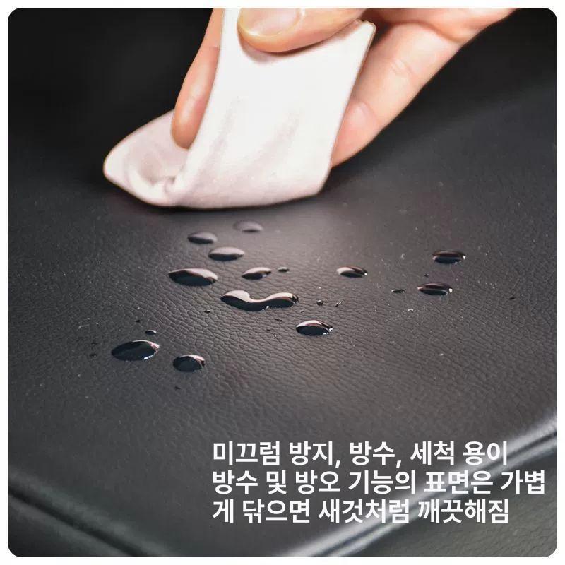 PU 가죽 접이식 헬스 피트니스 근력 요가 필라테스 조절식 전신 스트레칭 패드 플랫 - 상세 이미지 4
