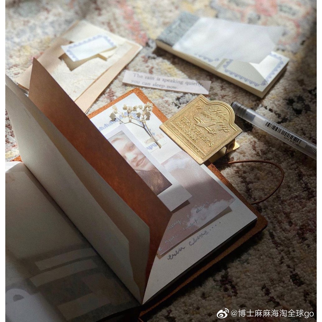 리 트래블러스 노트 요코보키 15193006 연결 스티커 레귤러 사이즈 MD 방안 블랙 BLA - 상세 이미지 3
