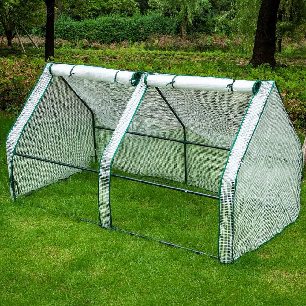 조립식 미니 텃밭 옥상 야외 길이150x높이40cm 텃밭화분 높이 실내텃밭 길이 1 돔 1칸 투명 70x50x70cm - 상품 이미지