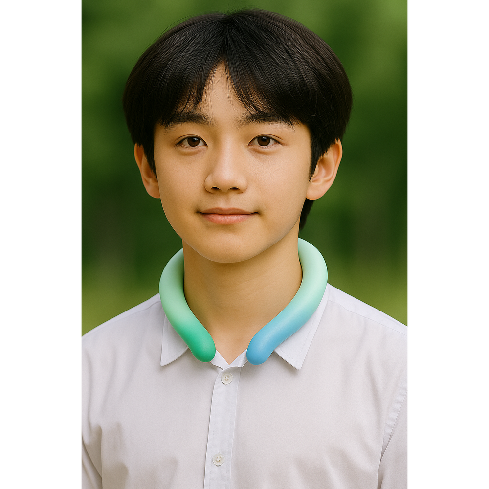 넥쿨러 야외활동 강풍모드 목걸이 여름용 캠핑용 낚시용 쿨러 초경량 아이스 넥밴드 목쿨러 - 상세 이미지 4