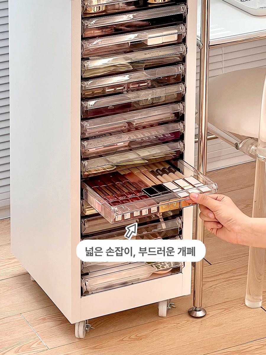 a4 서랍장 수납장 회사 정리대 서류함 책상 오피스 문 사무용 사무실 지류보관함 열 - 상세 이미지 3