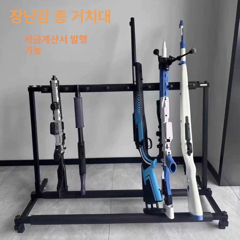 총기 거치대 선반 밀리터리 장총 보관함 게임장 디스플레이 수납대 전술장비 보관대 - 상세 이미지 2