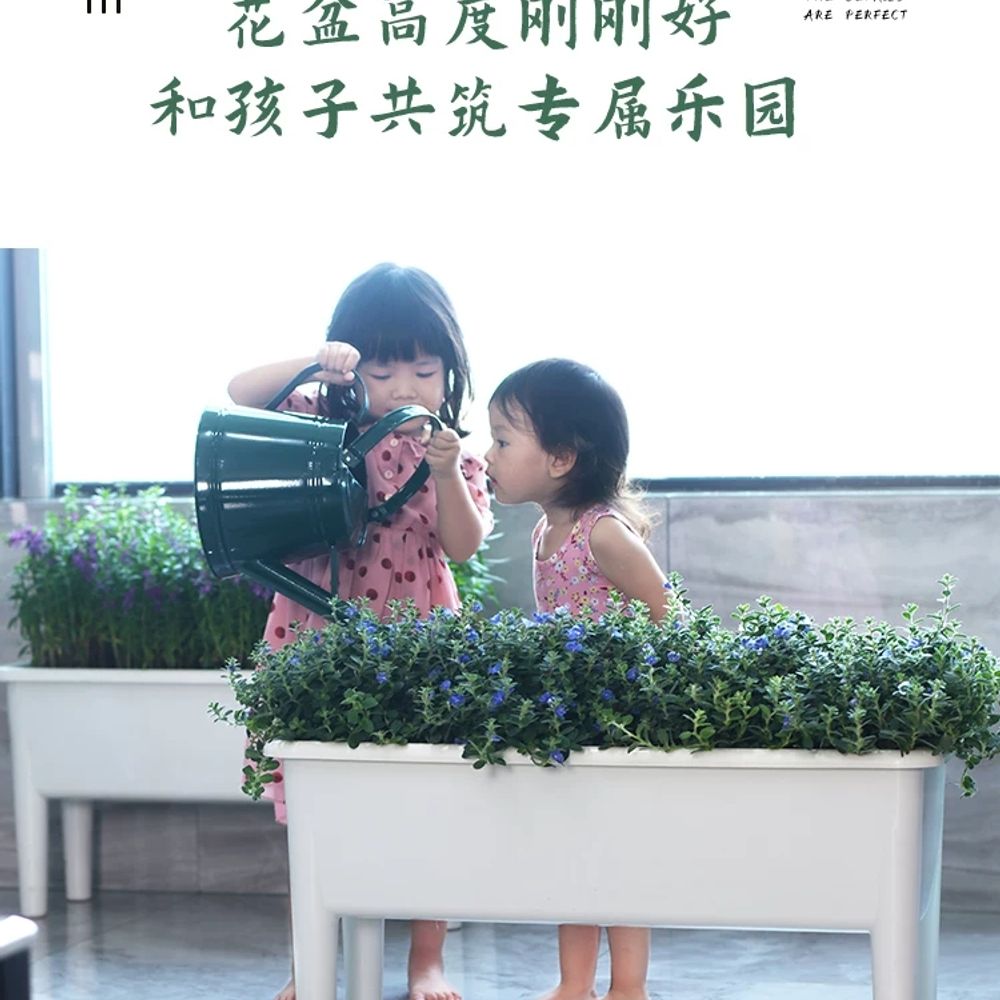 베란다 플랜트박스 홈가드닝 아트화분 상자 인테리어 화단 실내화분 사각 목재 - 상세 이미지 4