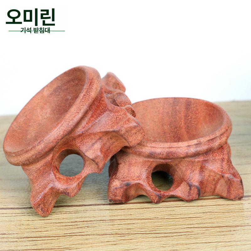 목재 좌대 받침대 옻칠 마감 미니 진열용 불상 화분 책장 소품 전시 나무 스탠드 - 상세 이미지 5