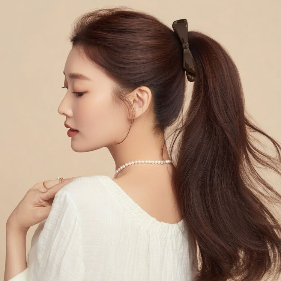 키라미 리본 바나나핀 헤어클립