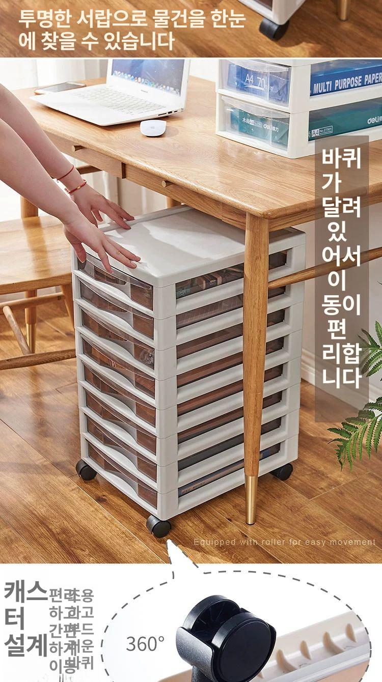 다단 서류정리함 사무실 트레이 수납 오피스 책상 오픈형 다용도 선반 다층 용지 - 상세 이미지 3