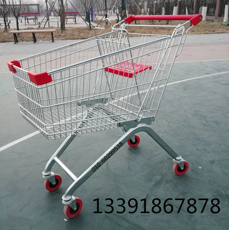 창고형 쇼핑 짐수레 대형마트 물류 트롤리 바퀴 마트용카트 손수레 핸드카트 운반기 - 상세 이미지 3