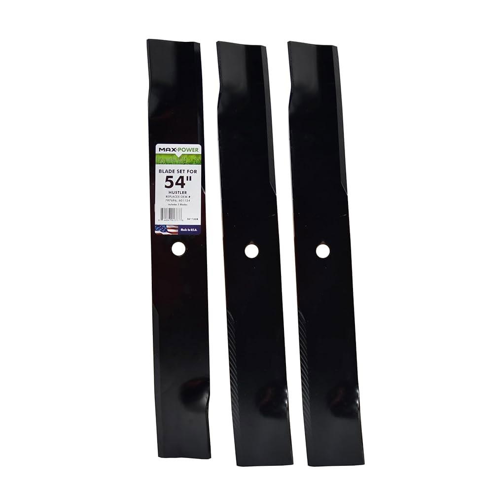 Maxpower 561133B 3 세트 54인치. OEM #의 601124, 797696, 스파르탄 438-0001-00을 대체하는 컷 허슬러 모우어스 Outdoor Living - 상품 이미지