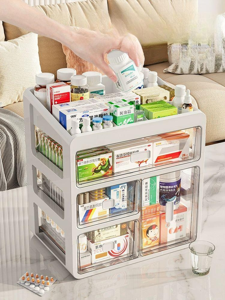 영양제보관함 정리함 식탁 정리대 약통 미니 다용도 주방수납 수납함 - 상세 이미지 4