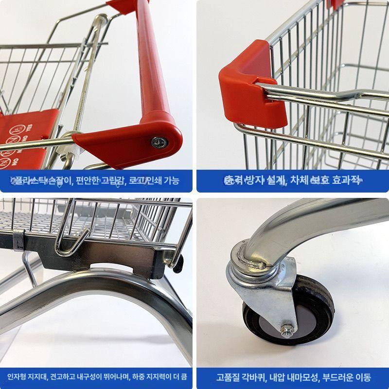접이식 마트 쇼핑 카트 대형 손수레 휴대용 캠핑용품 야외용 운반 - 상세 이미지 2