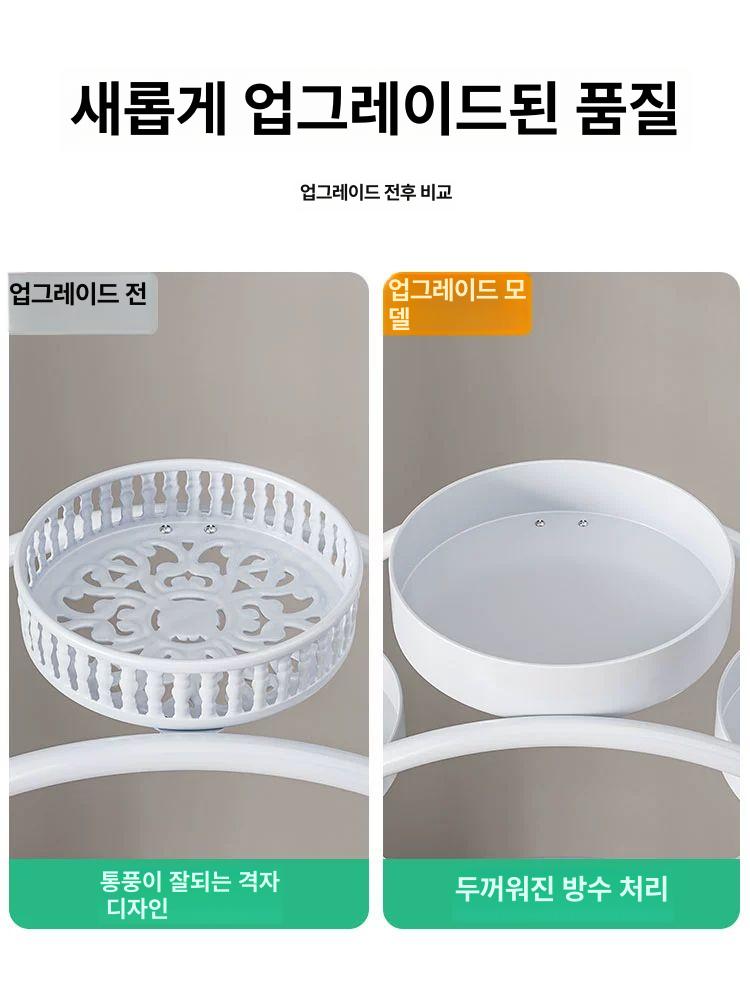 화분 정리대 이동식 거치대 스틸선반 플랜트 가든 원예 실내 디스플레이 - 상세 이미지 5
