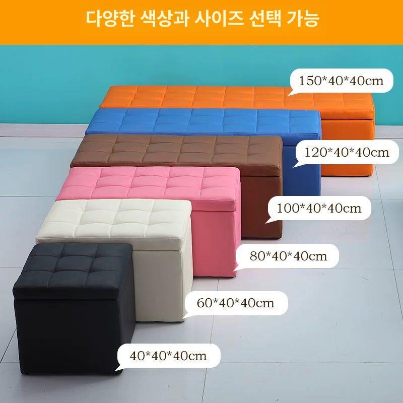 의류 신발 서랍 수납 쇼파 스툴 박스 캐비닛 정리함 분류 보관함 패브릭 옷 쌓을 - 상세 이미지 2