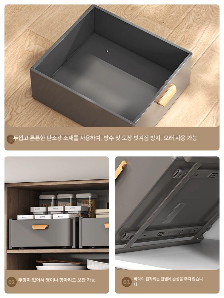 서랍식 수납 선반 커피 머신 컵 정리함 캡슐 수납함 진열대 홀더 찌꺼기통 넛 박스 이미지 6