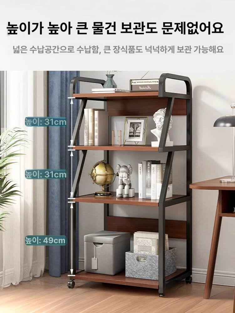 트롤리 컴퓨터본체선반 스탠드 케이스 수납함 수납장 본체받침대 이동 본체보관함 - 상세 이미지 4
