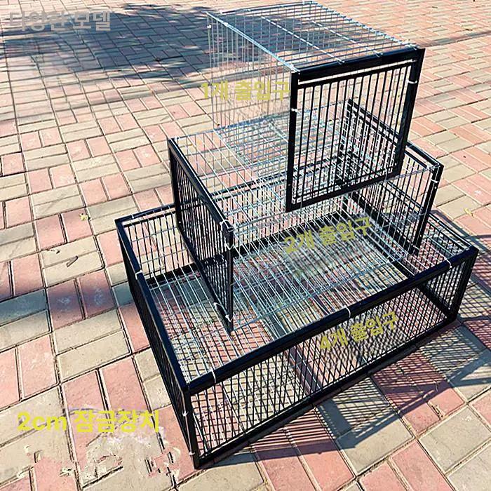 야생동물 포획 철제 케이지 새장 그물 덫 포수 사냥 장비 도구 설치 - 상세 이미지 2