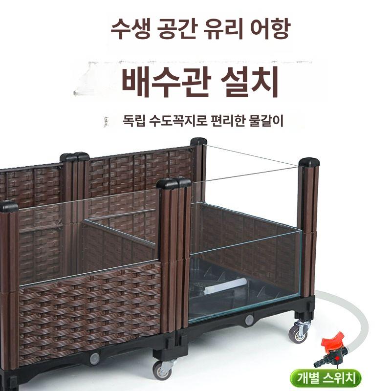 반수생 거북이 사육장 대형 은신처 수조 어항 반려동물 풀장 - 상세 이미지 3
