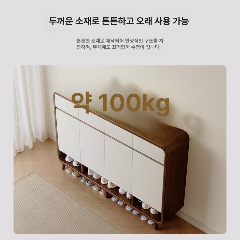 원목 신발장 폴딩 정리함 수납함 수납장 캐비닛 기숙사 신발정리대 슈즈렉 서랍 - 상세 이미지 5