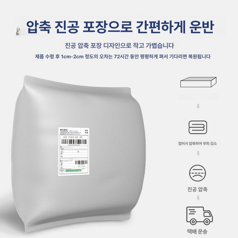 접이식 토퍼 매트리스 원룸 기숙사 거실 바닥용 수면 라텍스 패드 침구류 - 상세 이미지 5