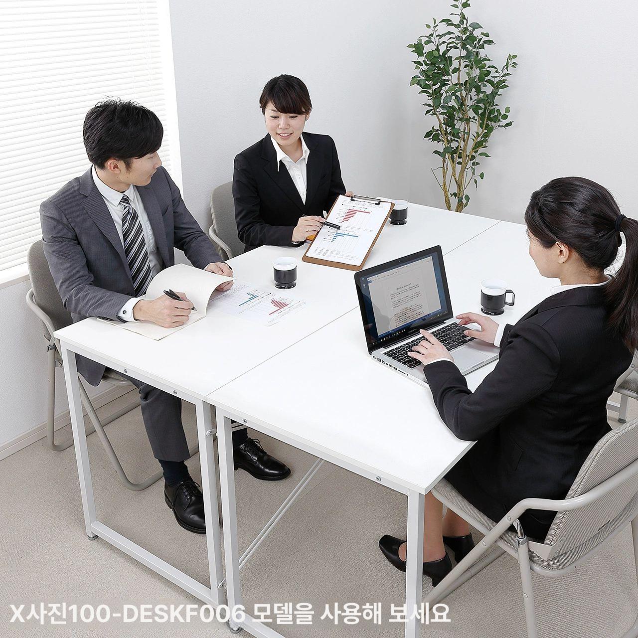 화이트 슬림 책상 틈새 미니 컴퓨터 노트북 사무용 입식 선반 협탁 사이드 테이블 - 상세 이미지 2