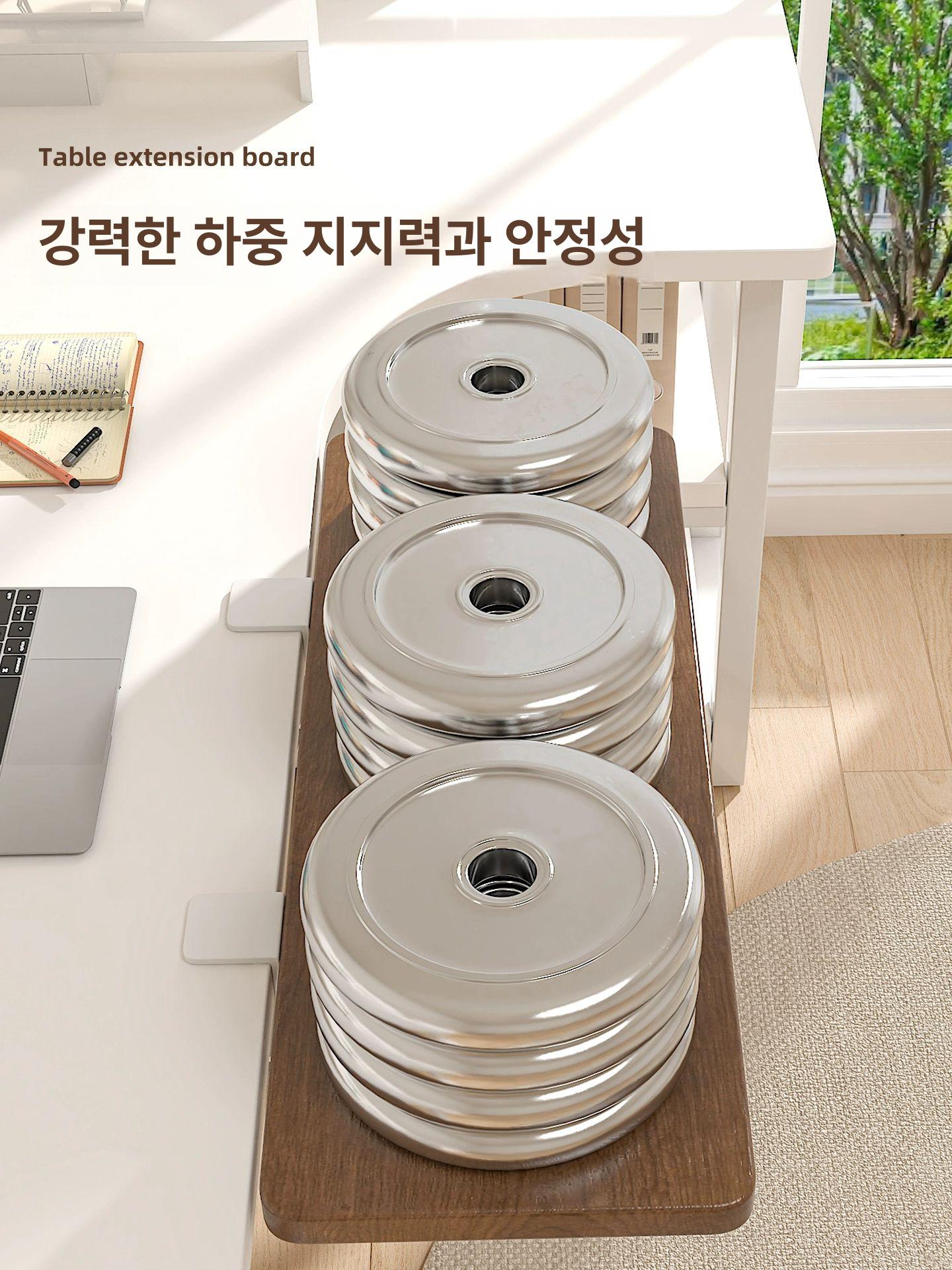 책상 확장형 거치대 데스크 보조 선반 프린터 수납 높이조절 모니터 스탠드 - 상세 이미지 3