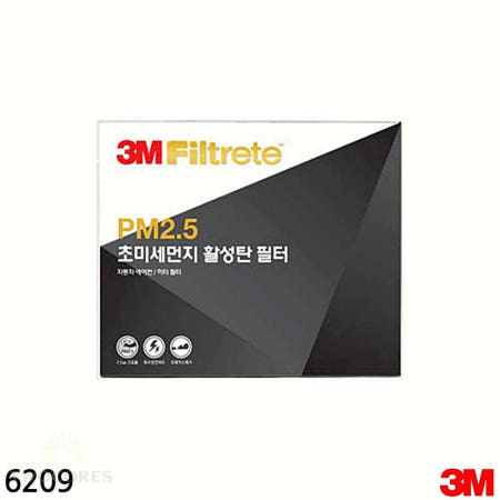3M 에어컨 필터 초미세먼지 활성탄 아반떼MD I30 K3 호환 6209 1개