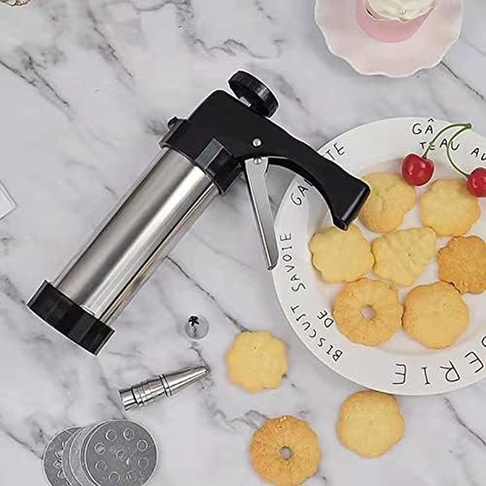 생 짜는 기계 거품기 초콜릿 베이킹도구 250g 스텐 휘핑건 짜개 기본형 아이보리 - 상세 이미지 3