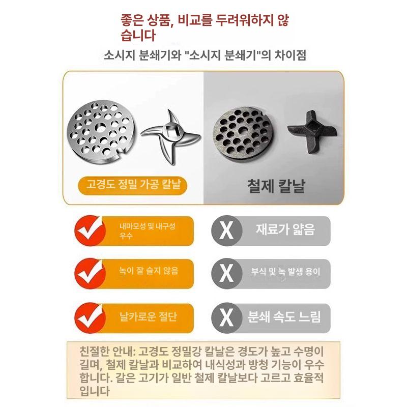 떡제조기 전동식 경단 가래떡 만드는 기계 업소용 소형 대형 압출식 반죽기 - 상세 이미지 2