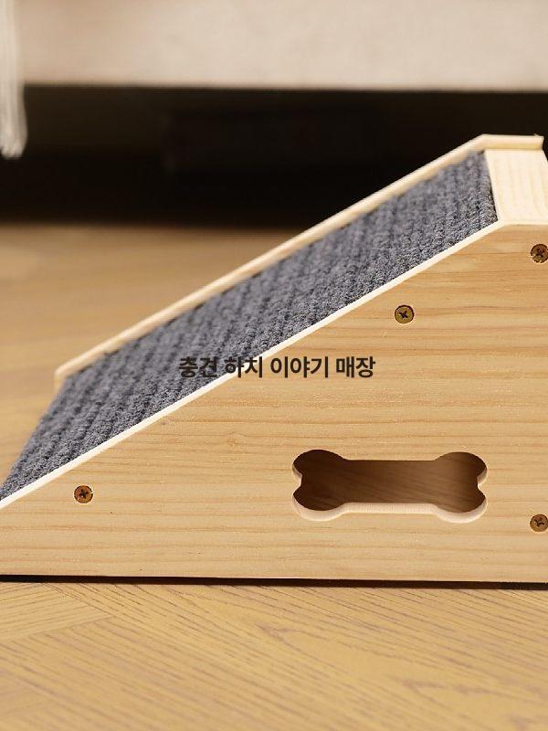높이조절 강아지경사로 원목 미끄럼방지 논슬립 반려견 애견 발판 소형 - 상세 이미지 3