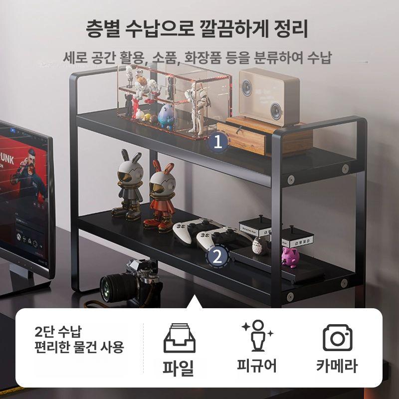 철제 책상위책장 간이 사무용 정리 타공선반 사무실 보드 타공판책장 천공 - 상세 이미지 5
