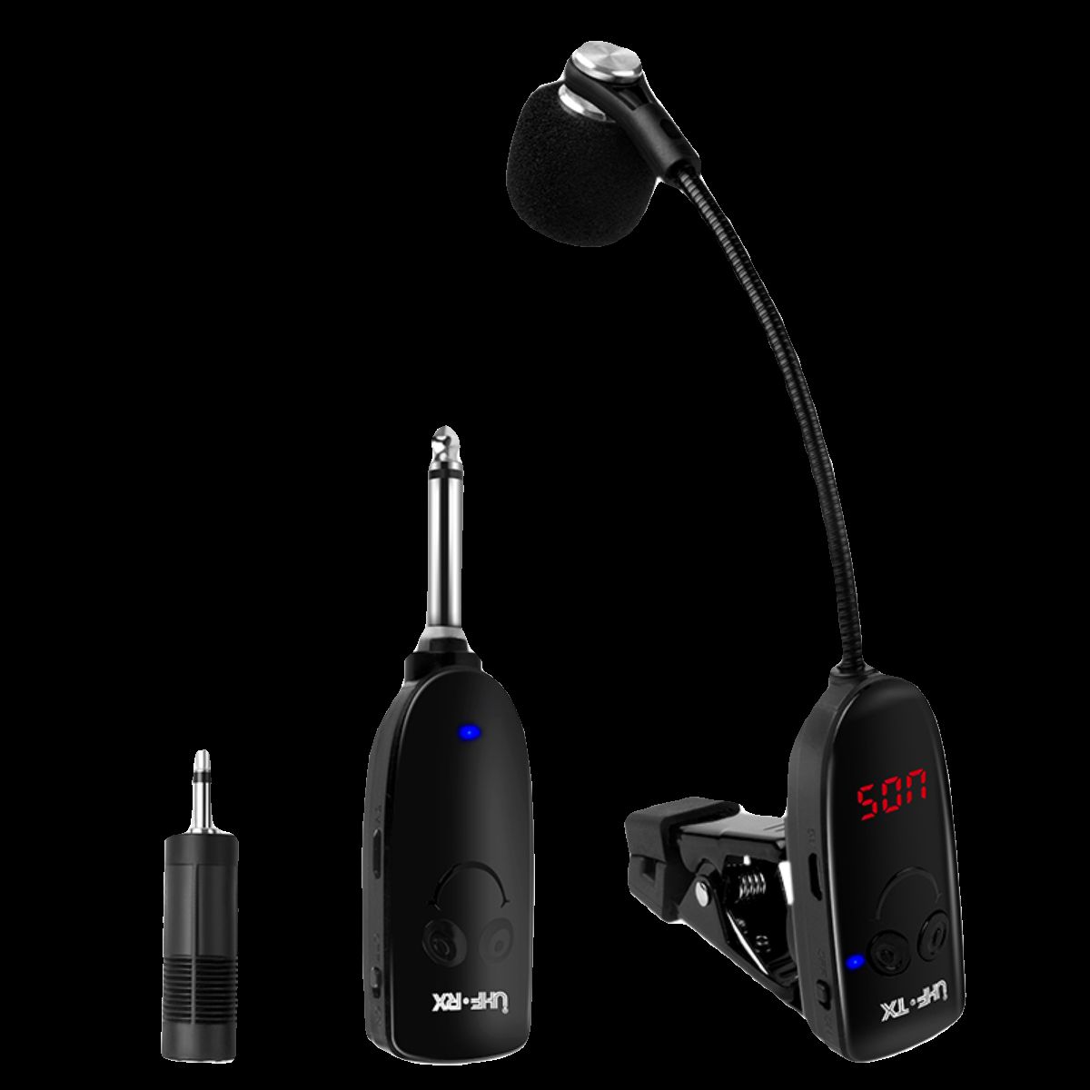 악기용마이크 색소폰마이크 라이브 공연용 무선 관악기용 송신기 수신기 연주 - 상세 이미지 5