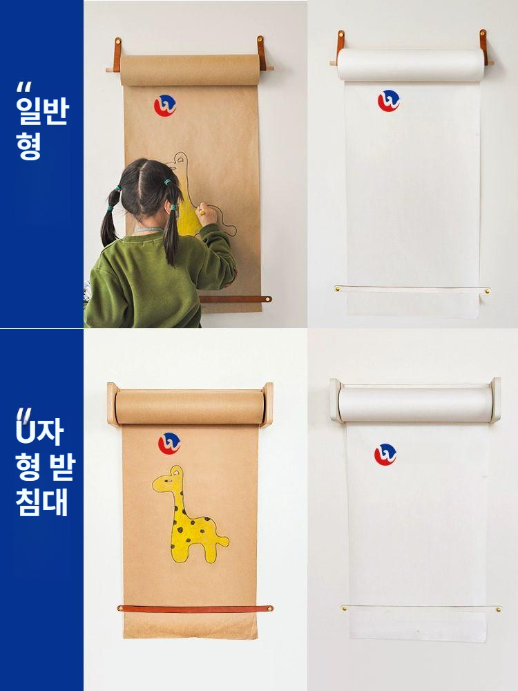 카페 벽면 롤페이퍼 홀더 거치대 메뉴판 크라프트지 종이타올 수건걸이 감지기 - 상세 이미지 4