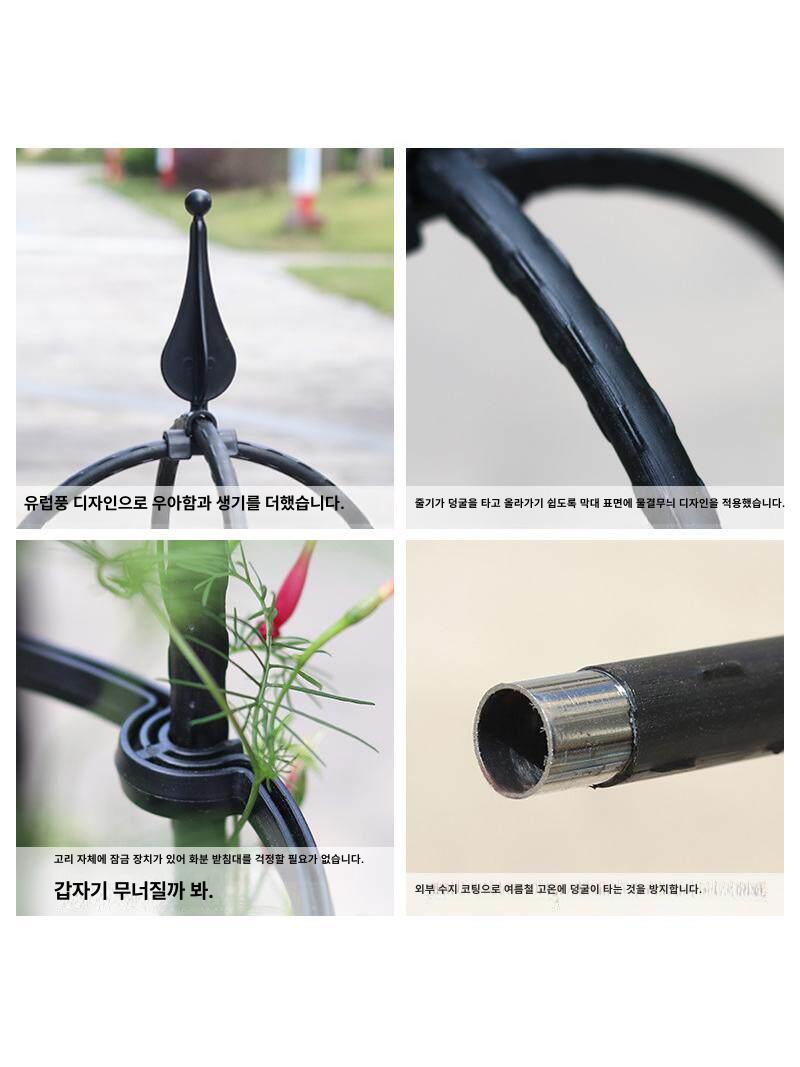 베란다 발코니 넝쿨지지대 철제 식물 덩굴기둥 호야 아치 형 선반 스탠드 덩굴 지 가든 - 상세 이미지 5