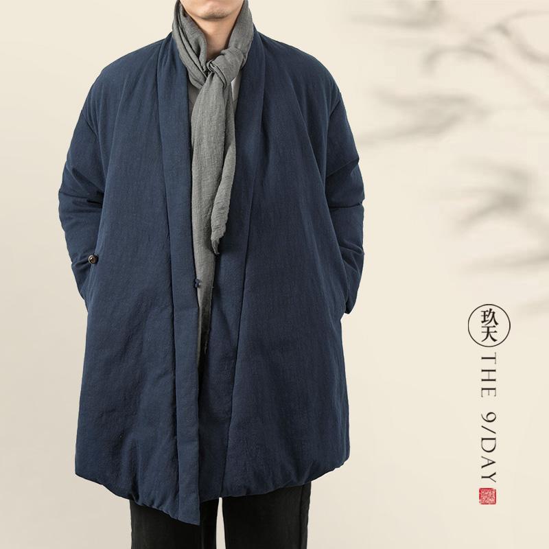 겨울 저고리 누빔 패딩 생활한복 두루마기 개량 절복 법복 윈터 덕다운 보온 - 상세 이미지 3