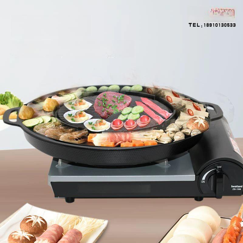 삼겹살 전기불판 전골팬 반반 전기그릴 생선구이 냄비 멀티팬 멀티그릴 - 상품 이미지