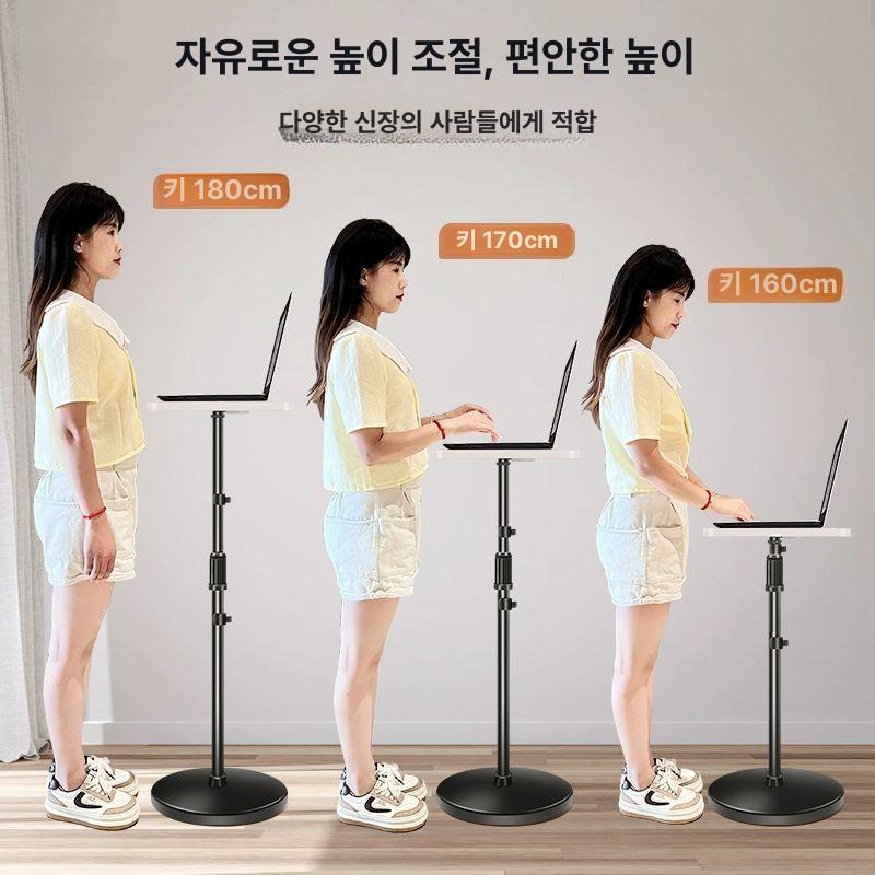 높이조절 전동 스탠딩 책상 접이식 거치대 노트북 스탠드 학생용 사무실 - 상세 이미지 4