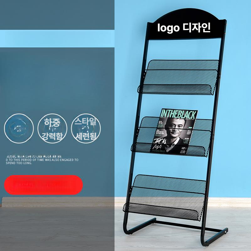 전시 홍보물 꽂이 3단 아크릴 브로셔 받침대 박람회 카탈로그 테이블 스탠드 - 상세 이미지 3