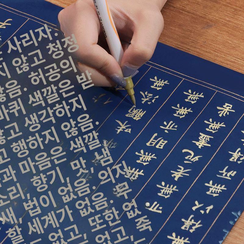 금색 붓펜 세트 미술 드로잉용 초보자 컬러풀 손글씨 연습 전문가용 아트 필기구 - 상세 이미지 4