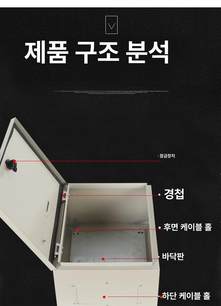 전기차 충전기 커버 플러그 박스 배전함 야외 보관함 케이스 집밥 덮개 케이블 가정용 - 상세 이미지 3