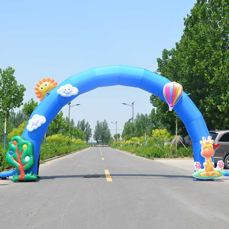 행사장 에어아치 송풍기 도어 풍선아치 환영문 게이트 벌룬 파티장 웰컴 축하 - 상세 이미지 2