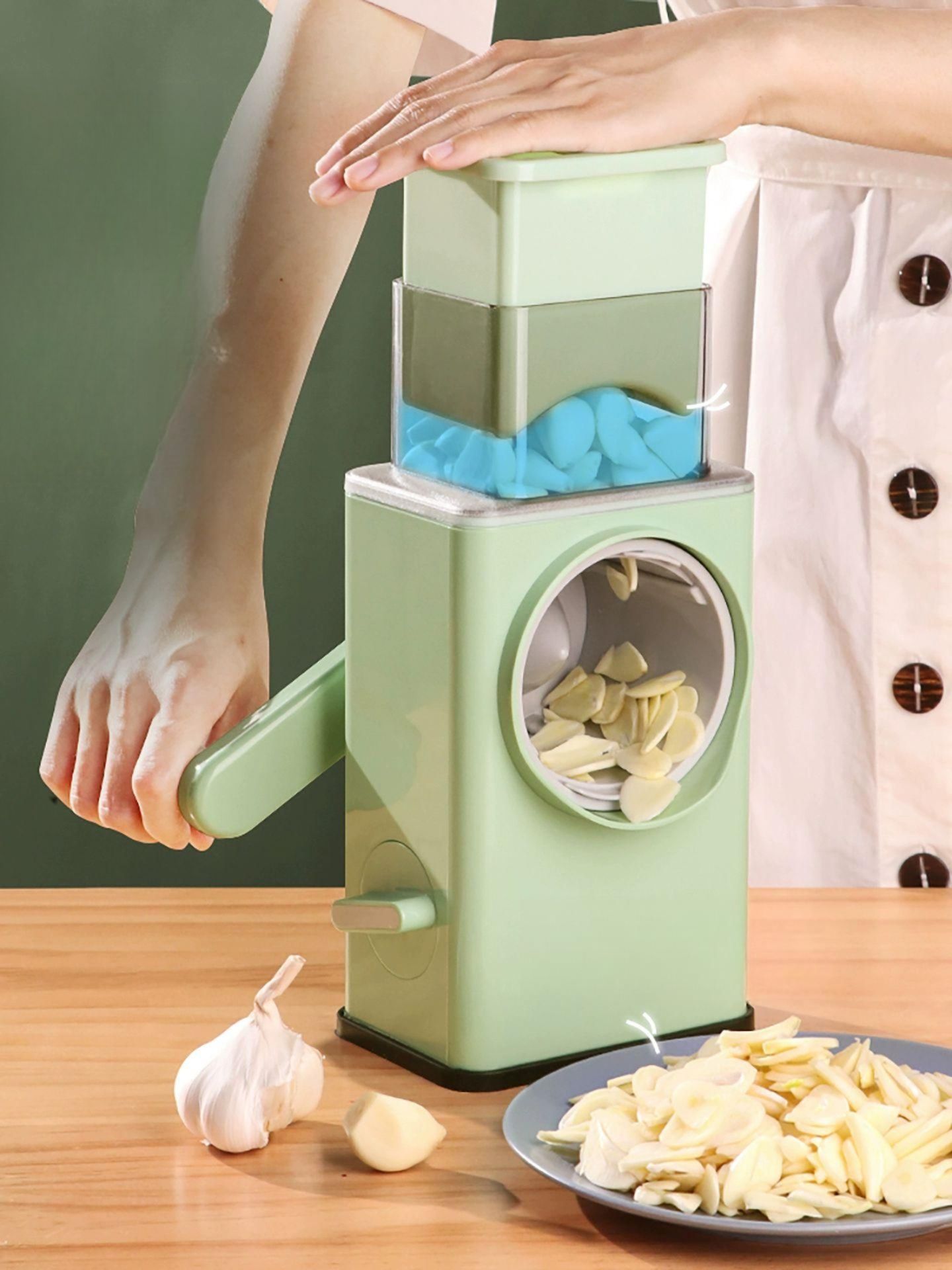 야채슬라이서 회전칼 채소커팅 다목적 주방칼 오이채썰기 요리도구 - 상품 이미지