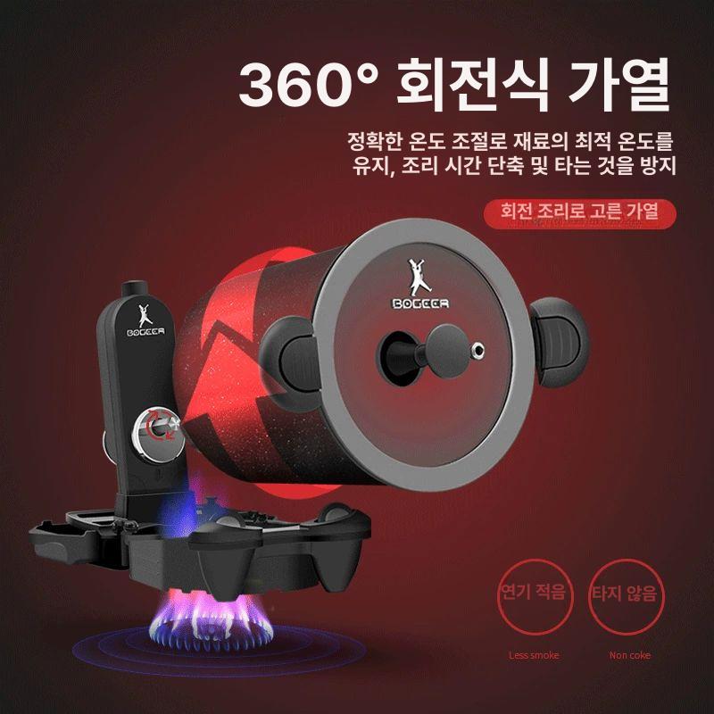 자동회전 삼겹살 볶음팬 가정용 만능팬 주방용품 음식조리 자동혼합 회전냄비 - 상세 이미지 2
