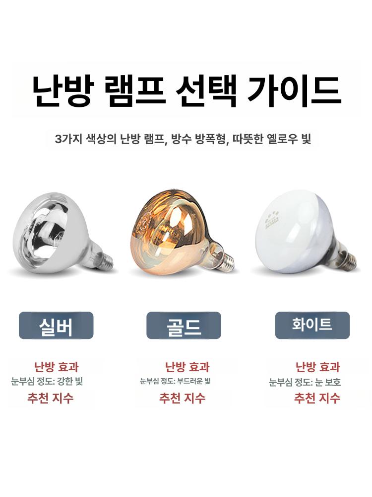화장실온열기 욕실온풍기 벽걸이 욕실난방기 전기히터 가정용 전열기 - 상세 이미지 4