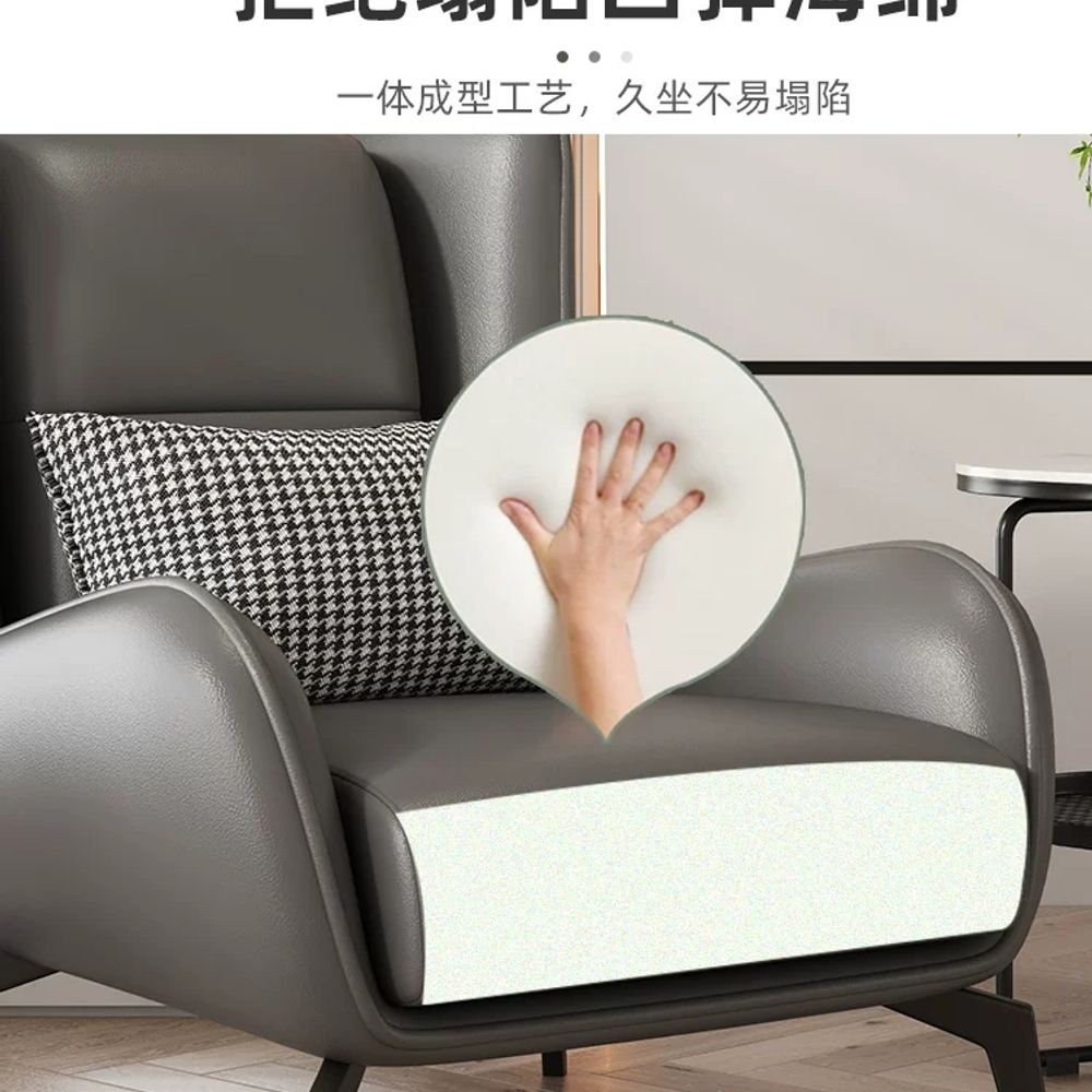 1인용 소파 편한 쇼파 암체어 등받이 디자인 라운지 편안한 수유의자 안락한 휴식 - 상세 이미지 3