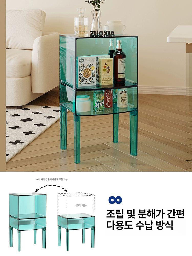 원형 협탁 침대 옆 테이블 북유럽 감성 스튜디오 원룸 카페 미니 보조탁자 인테리어 상세 이미지 2