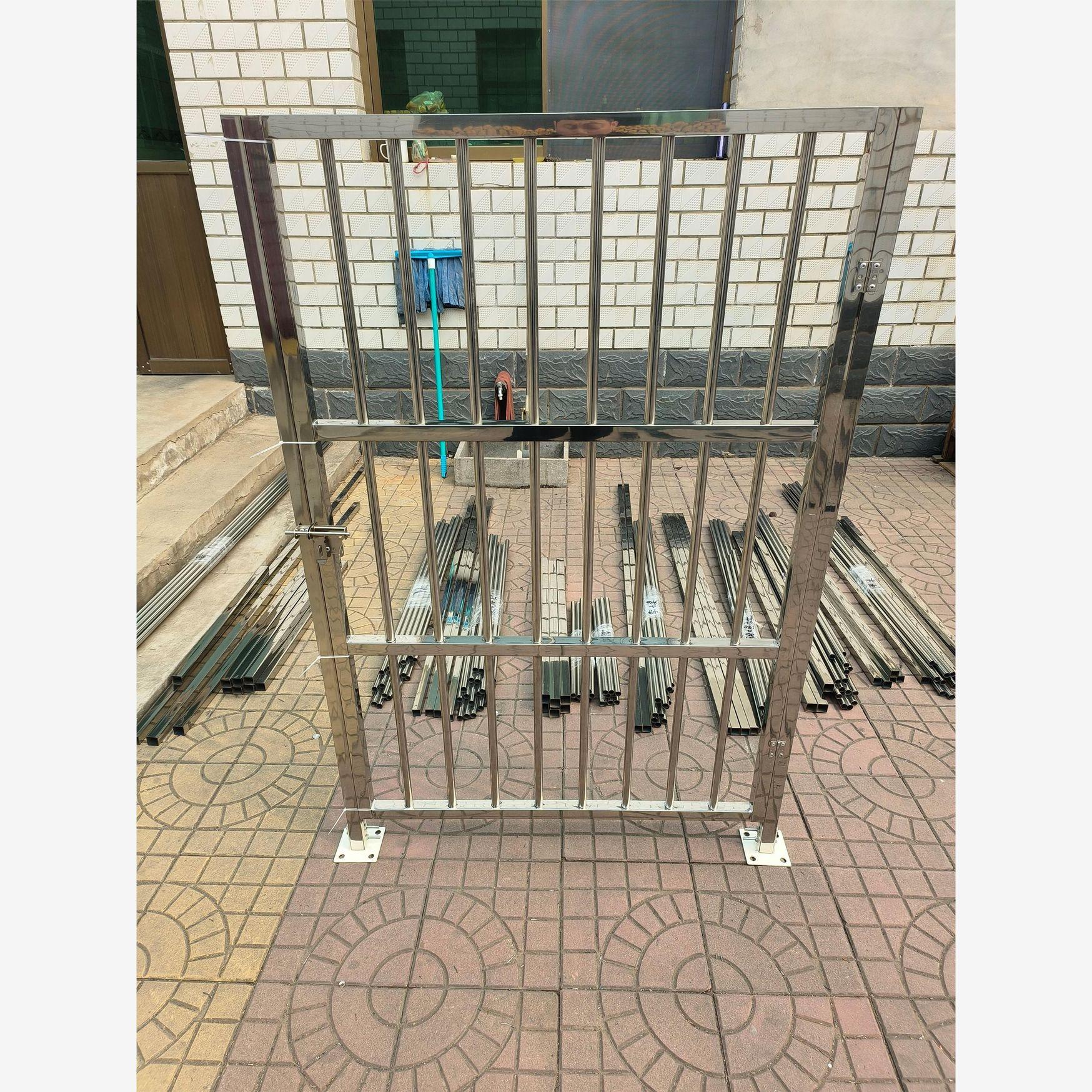 방범용 스테인리스 중문 여닫이 철문 현관 사무실 출입문 보안문 울타리 - 상세 이미지 5