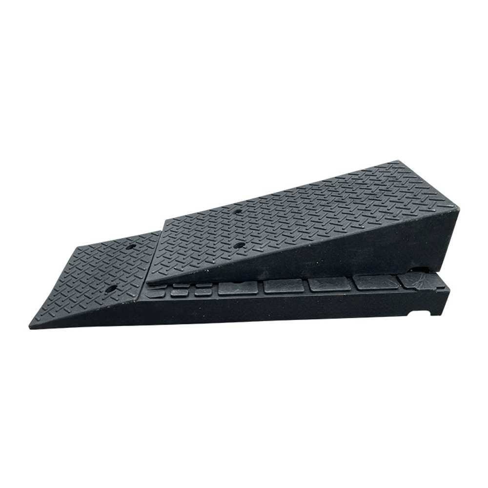 차량경사판 고무 경사로 트 경사 공구 자가정비 언덕103 고무차량진입판 높이16cm 방지턱 차량진입발판 유압 길이 50파 80고 9 - 상품 이미지