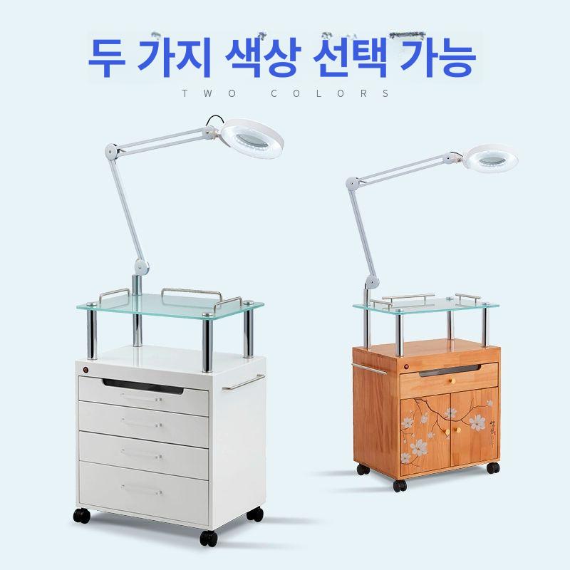 네일 살균 경화 조명 수납 트롤리 미용 웨건 샵용 도구 정리함 - 상세 이미지 4