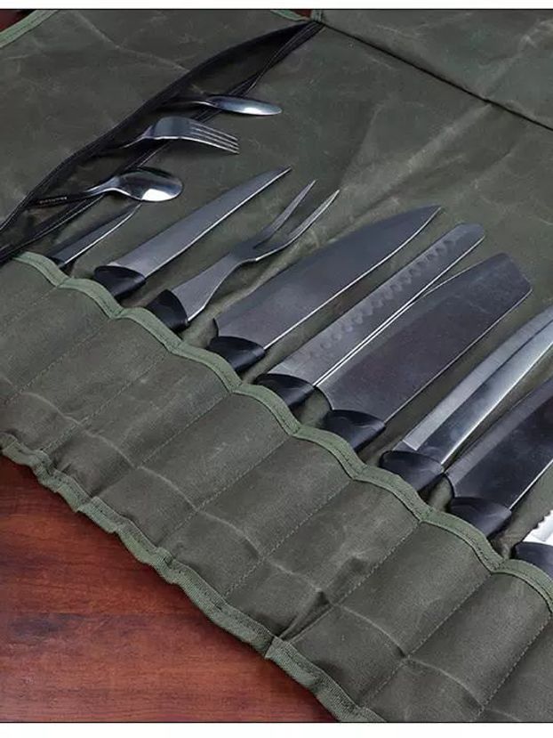 주방 칼 셰프칼 사시미 일식 요리용 롤백 보관 휴대용 가방 칼집 - 상세 이미지 2