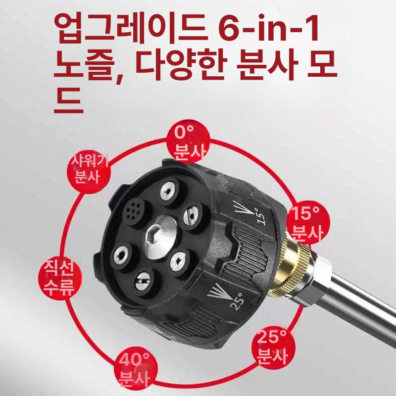 고압세척기 무선 세척건 배터리 포함 전동 청소 기계 세차용 분무 - 상세 이미지 3