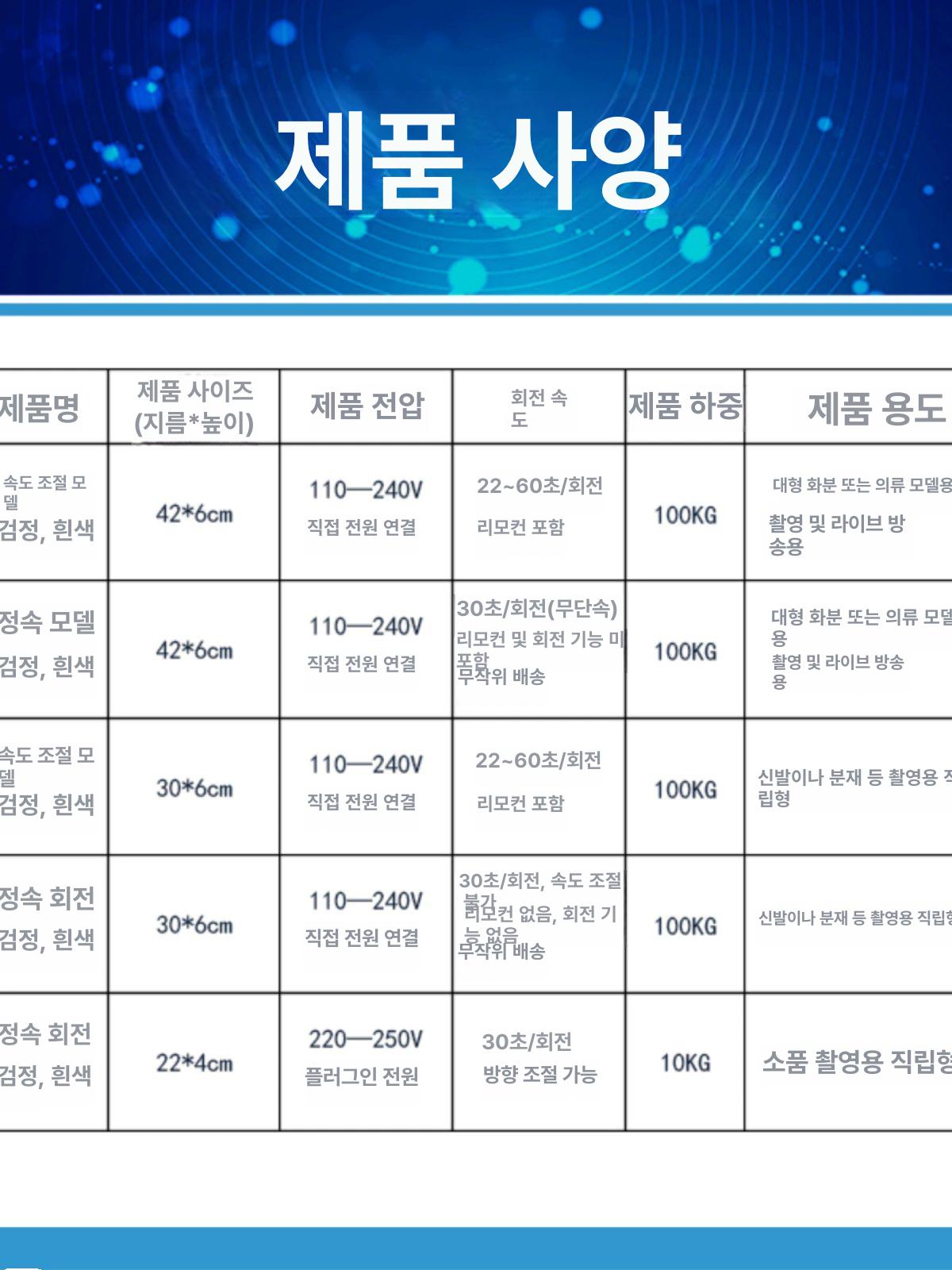자동회전판 30센티미터 촬영 스튜디오 식품 동영상 제작 화이트 디스플레이 턴테이블 - 상세 이미지 3